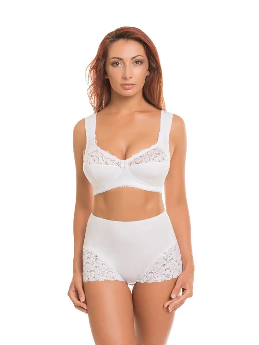 Бюстгальтер хлопковый с мягкой чашкой без косточек - фото 1