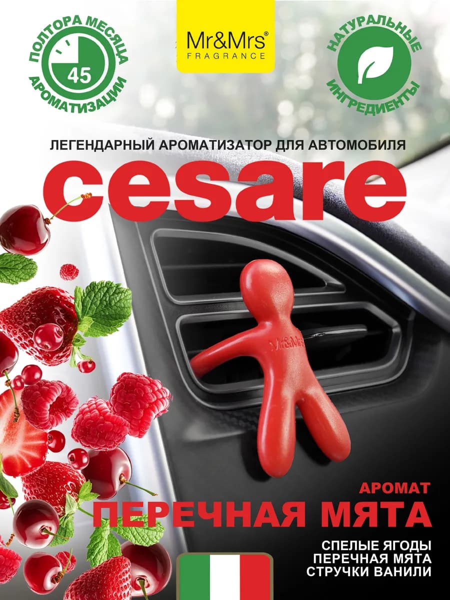 Ароматизатор в машину Cesare Peppermint Перечная мята