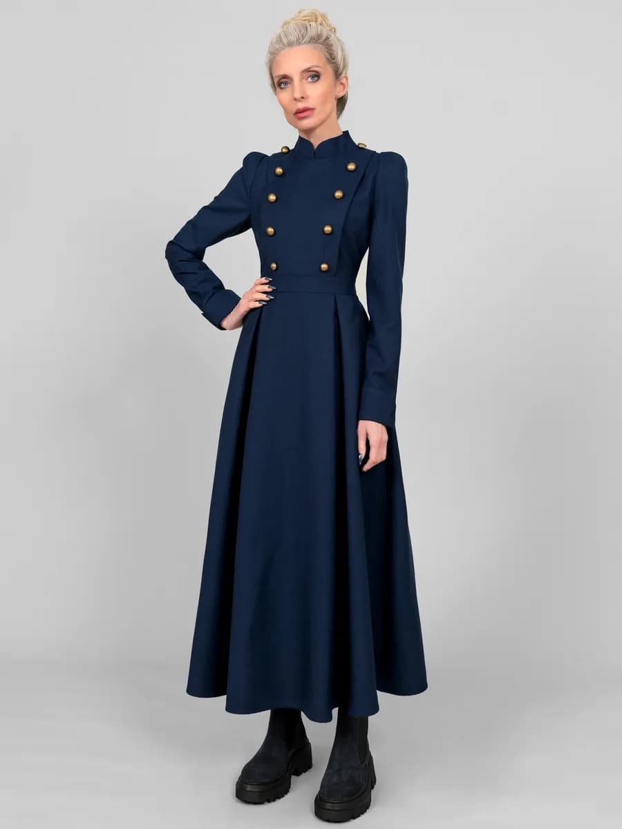 Платье шерстяное вечернее праздничное офисное милитари