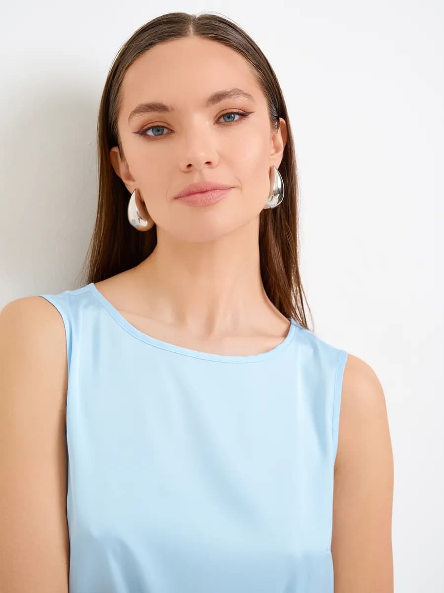 Вечерний топ шелковый под пиджак