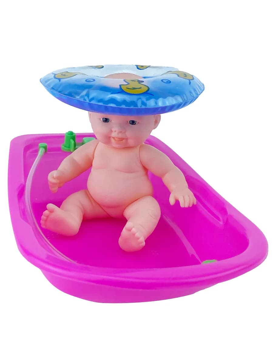 Пупс Семен с Ванночкой и кругом Кукла для купания для ванной