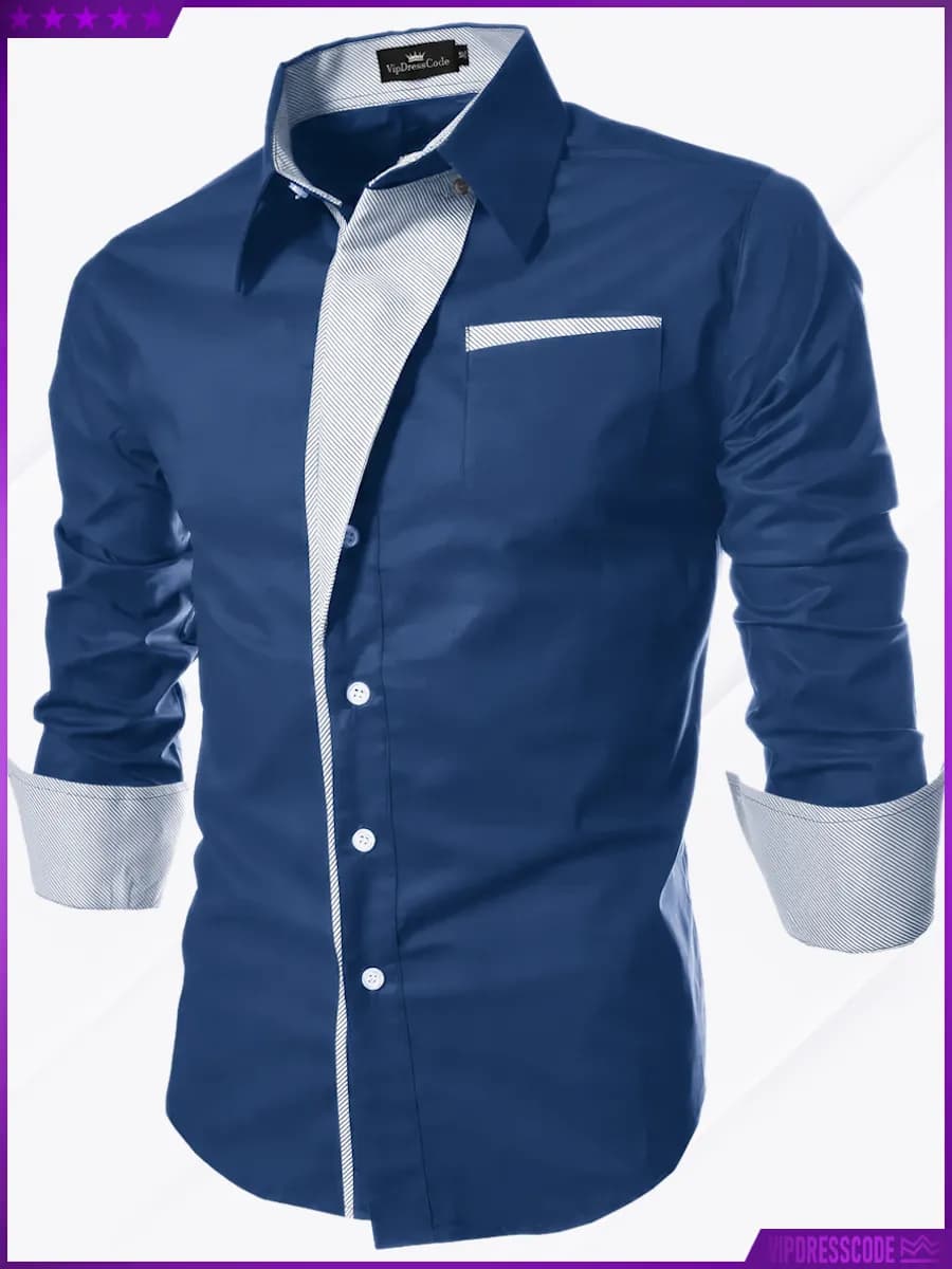 Рубашка с длинным рукавом кэжуал офисная