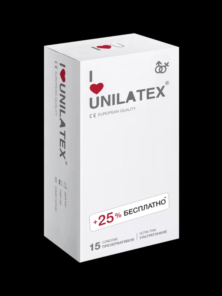 Презервативы Ultra Thin 12+3 шт, Ультратонкие - фото 1