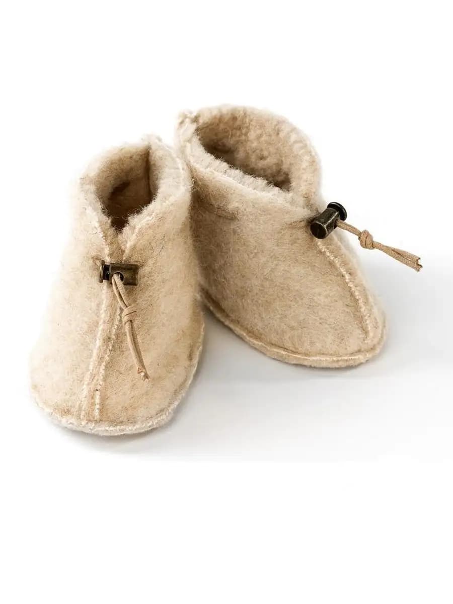 Пинетки для новорожденных теплые шерстяные