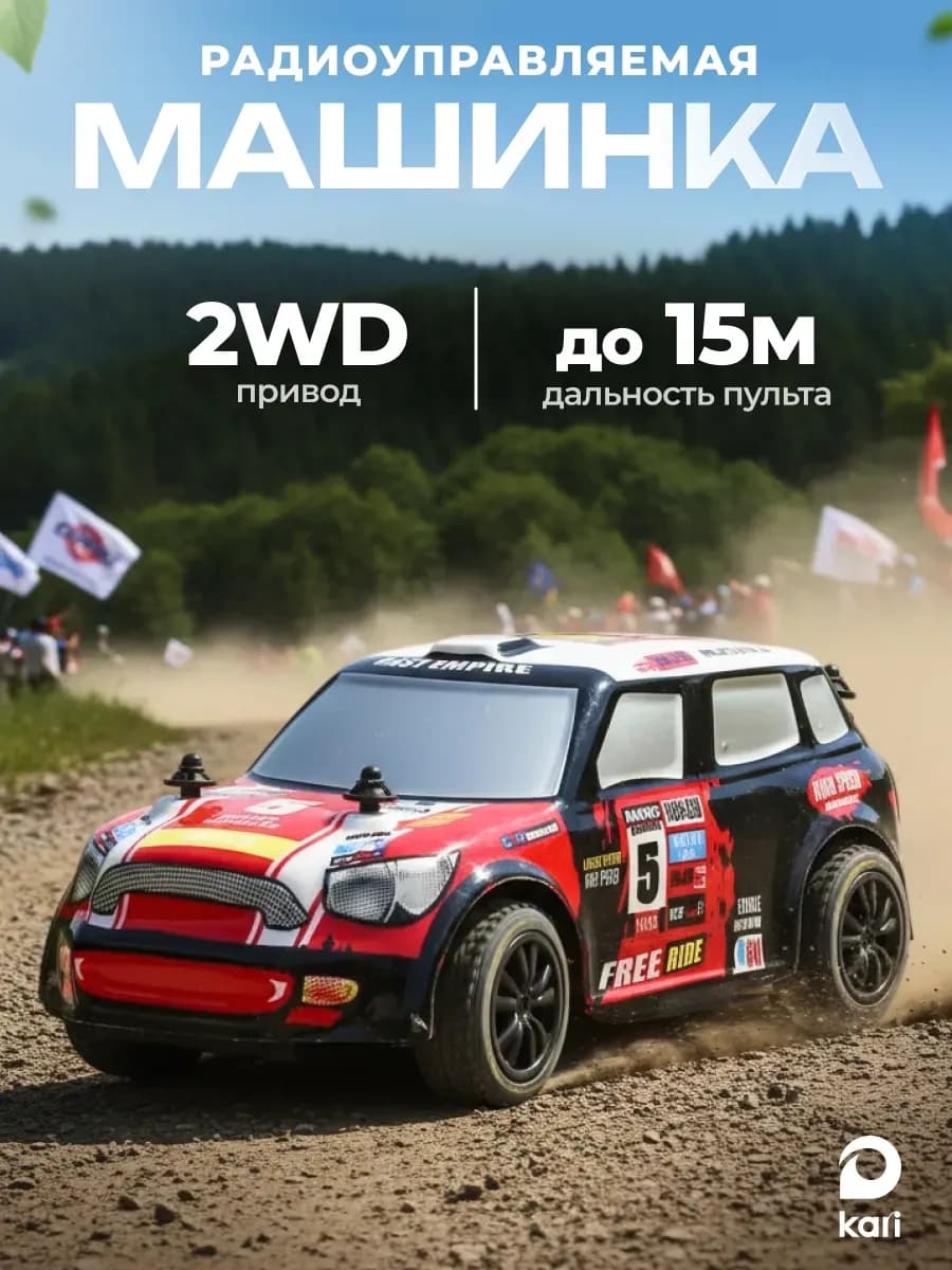 Машинка на пульте управления для мальчика Ралли