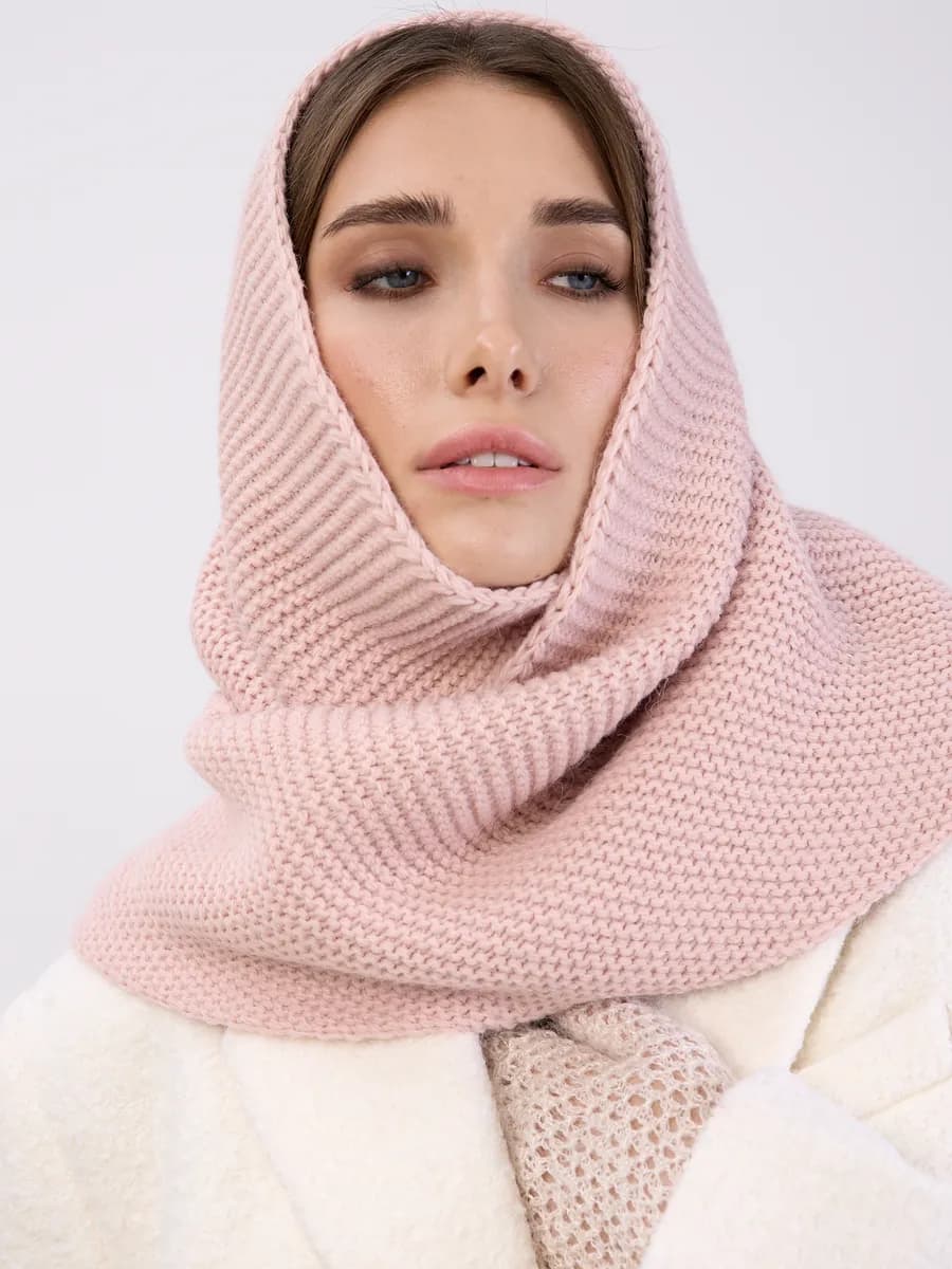 Платок косынка шарф вязаный шерстяной на голову шею