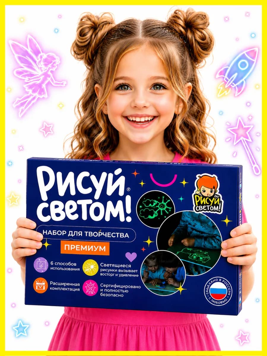 Планшет для рисования светом А4