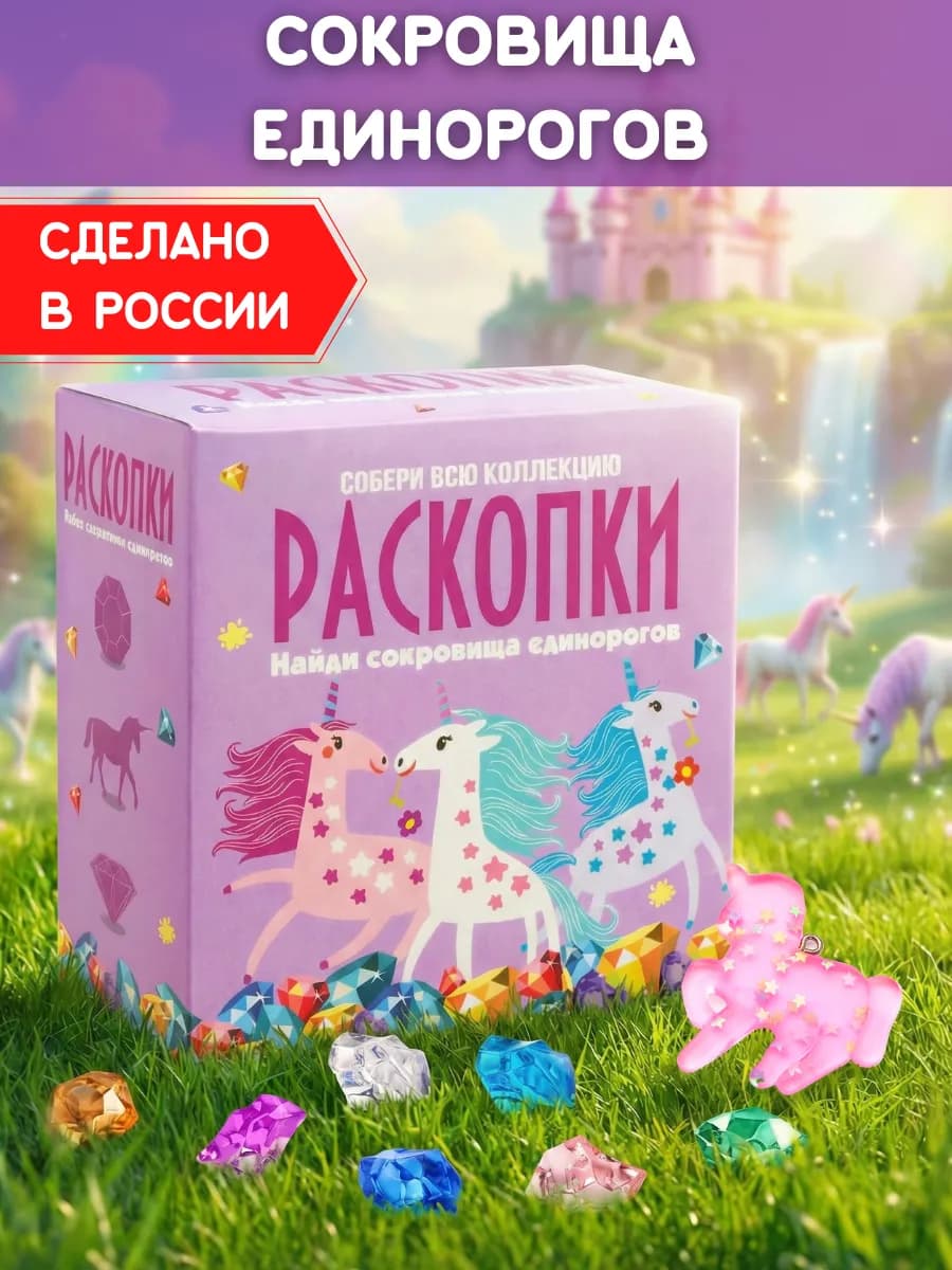 Раскопки для девочек Сокровища Единорогов Набор археолога