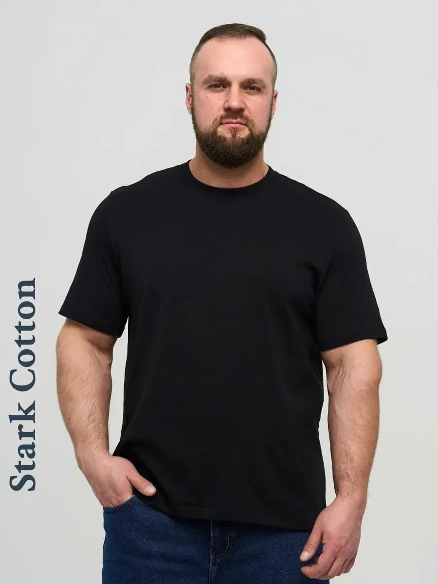 Футболка однотонная больших размеров