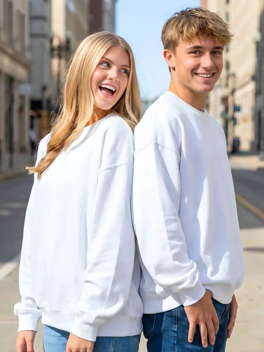 Свитшот школьный оверсайз трикотажный