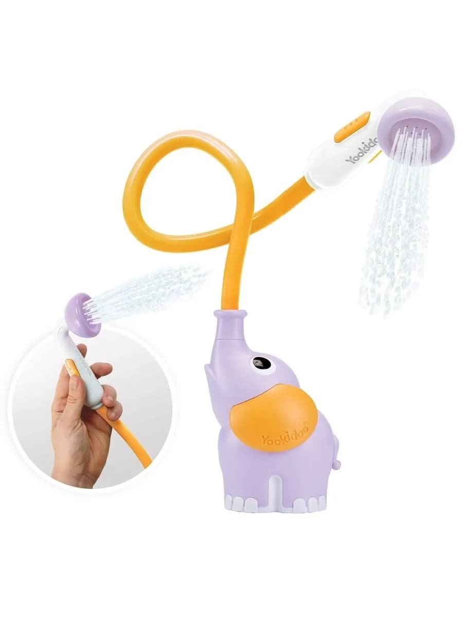 Детский душ для купания Слоненок, фиолетовый