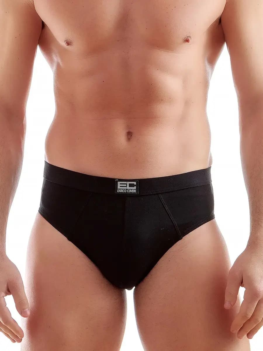 Трусы слипы плавки черные