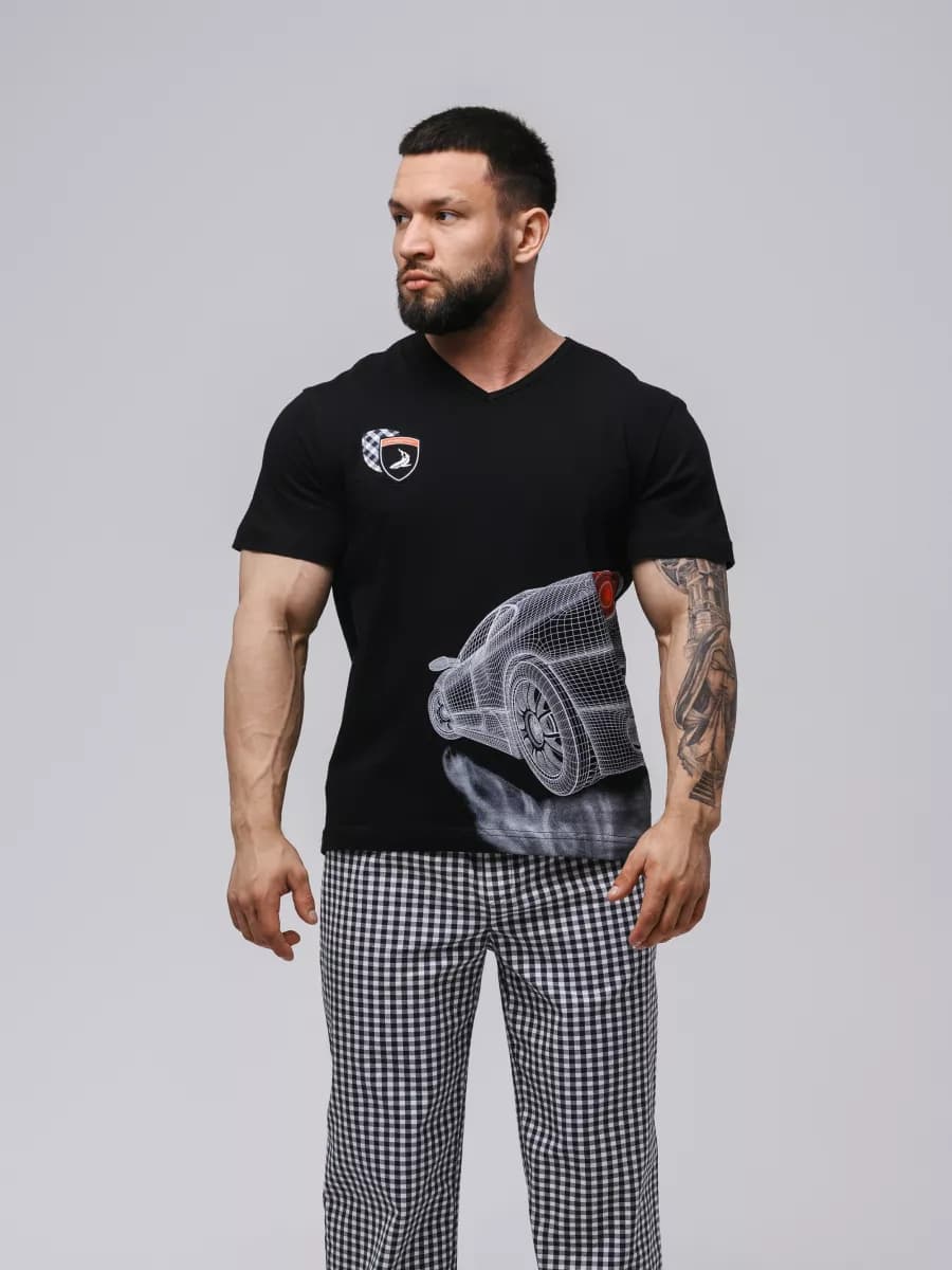 Комплект с брюками и футболкой хлопок