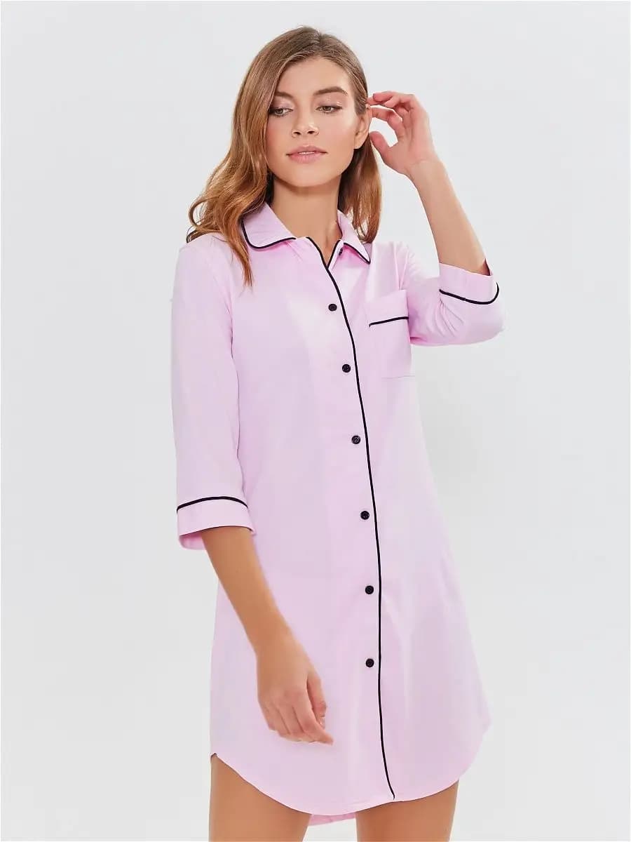 Домашняя рубашка Платье хлопок