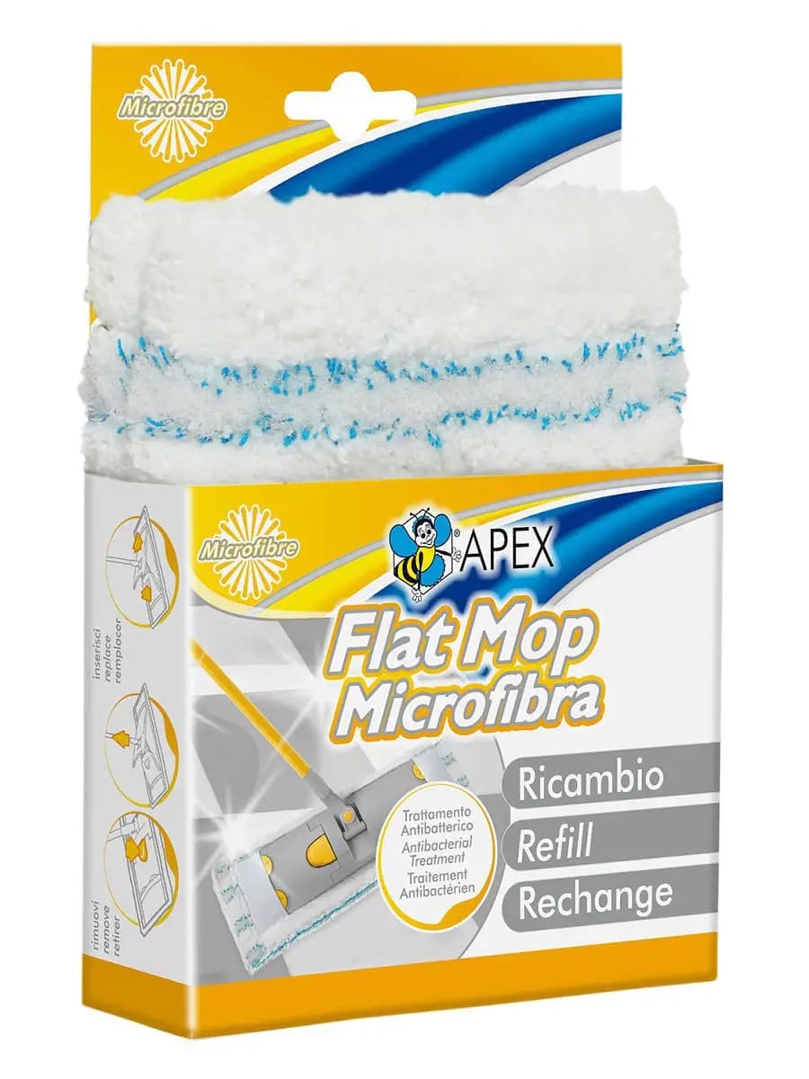 Запасной блок из микрофибры для швабры Flat Mop 44х15см