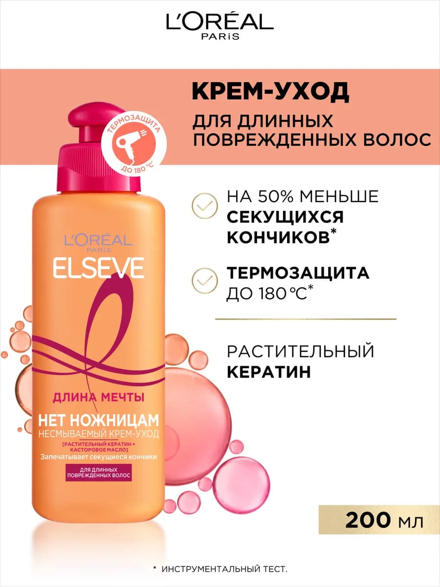 Elseve Крем-уход Длина Мечты 200 мл