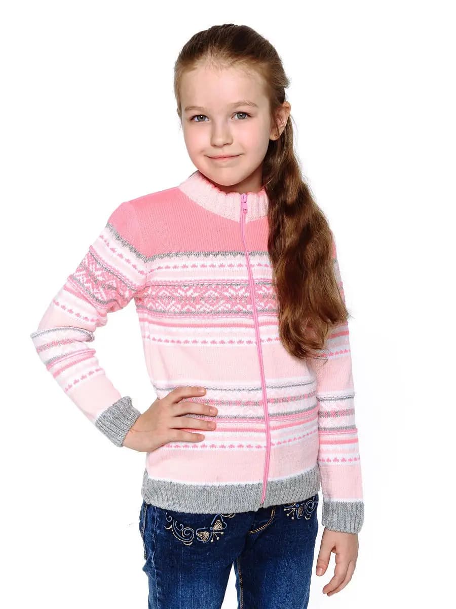 Кофта вязаная на молнии