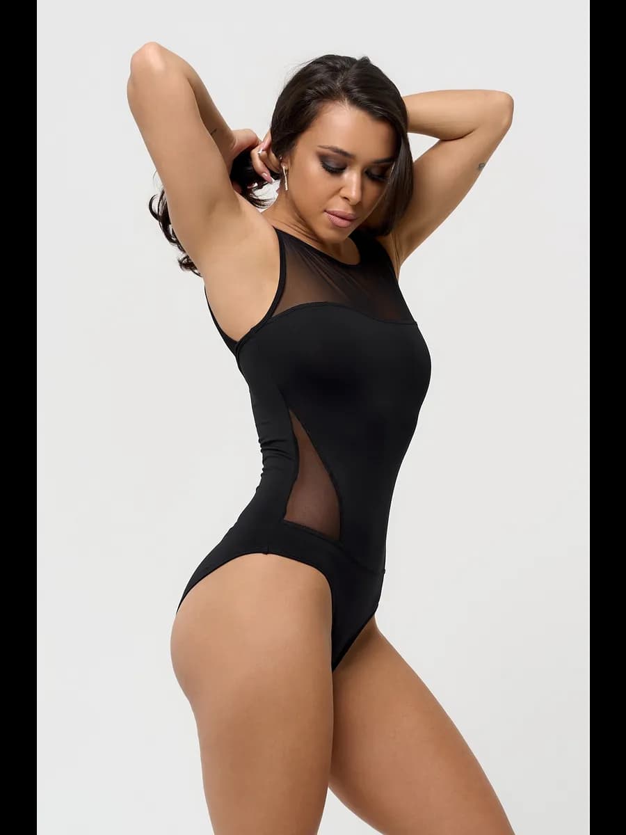 Купальник гимнастический черный