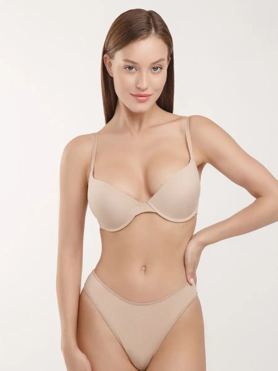 Бюстгальтер с пушап с косточками City