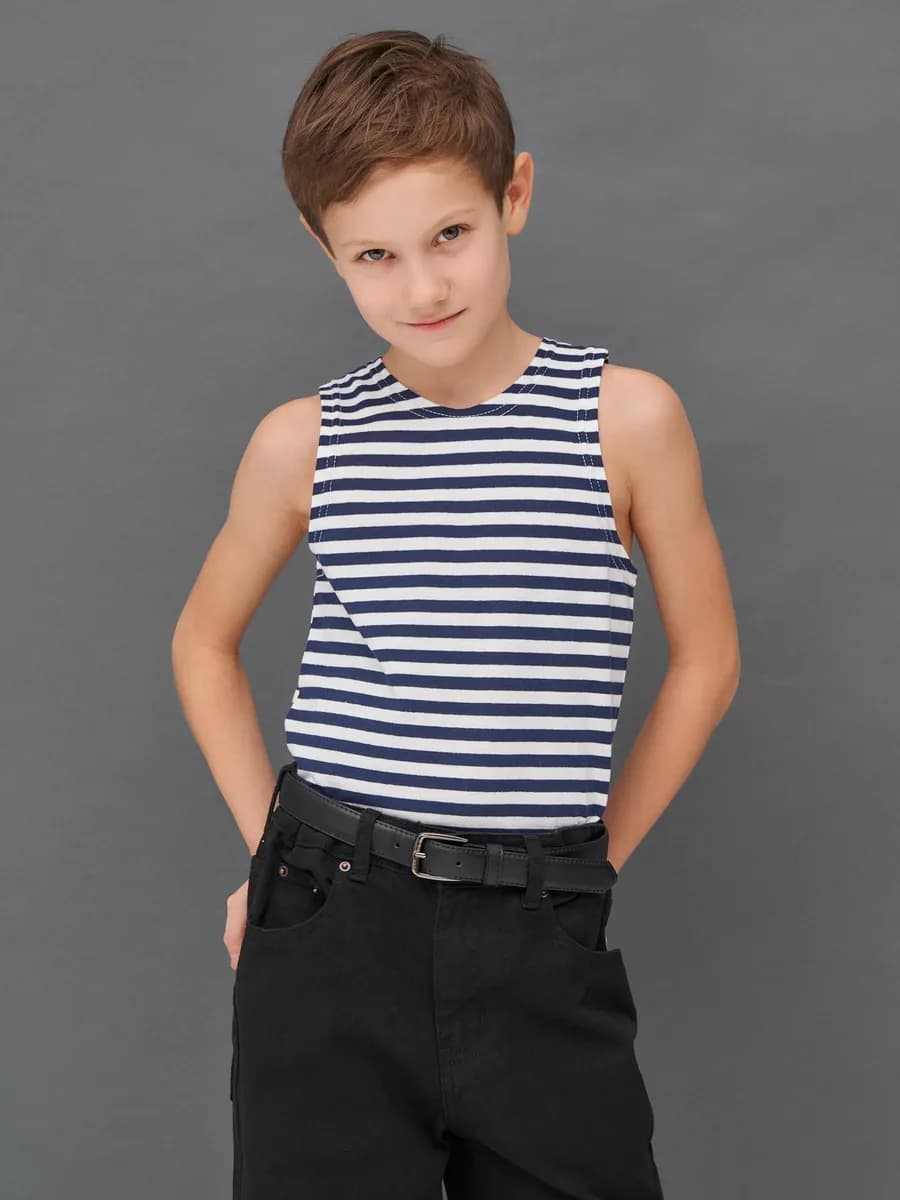 Майка тельняшка в полоску детская ВМФ