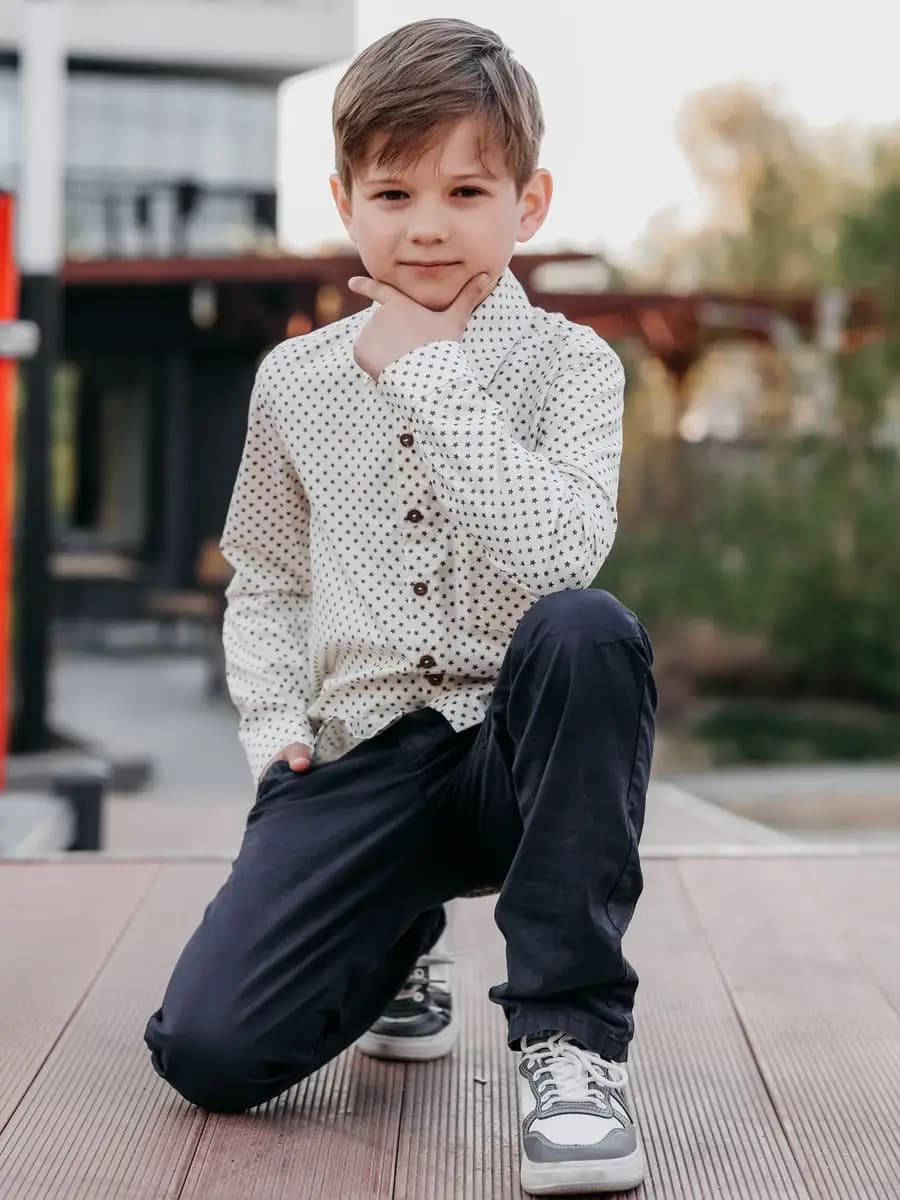 Рубашка для малыша мальчика в сад школу на выпускной