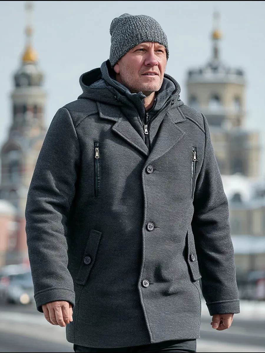 Пальто зимнее куртка больших размеров