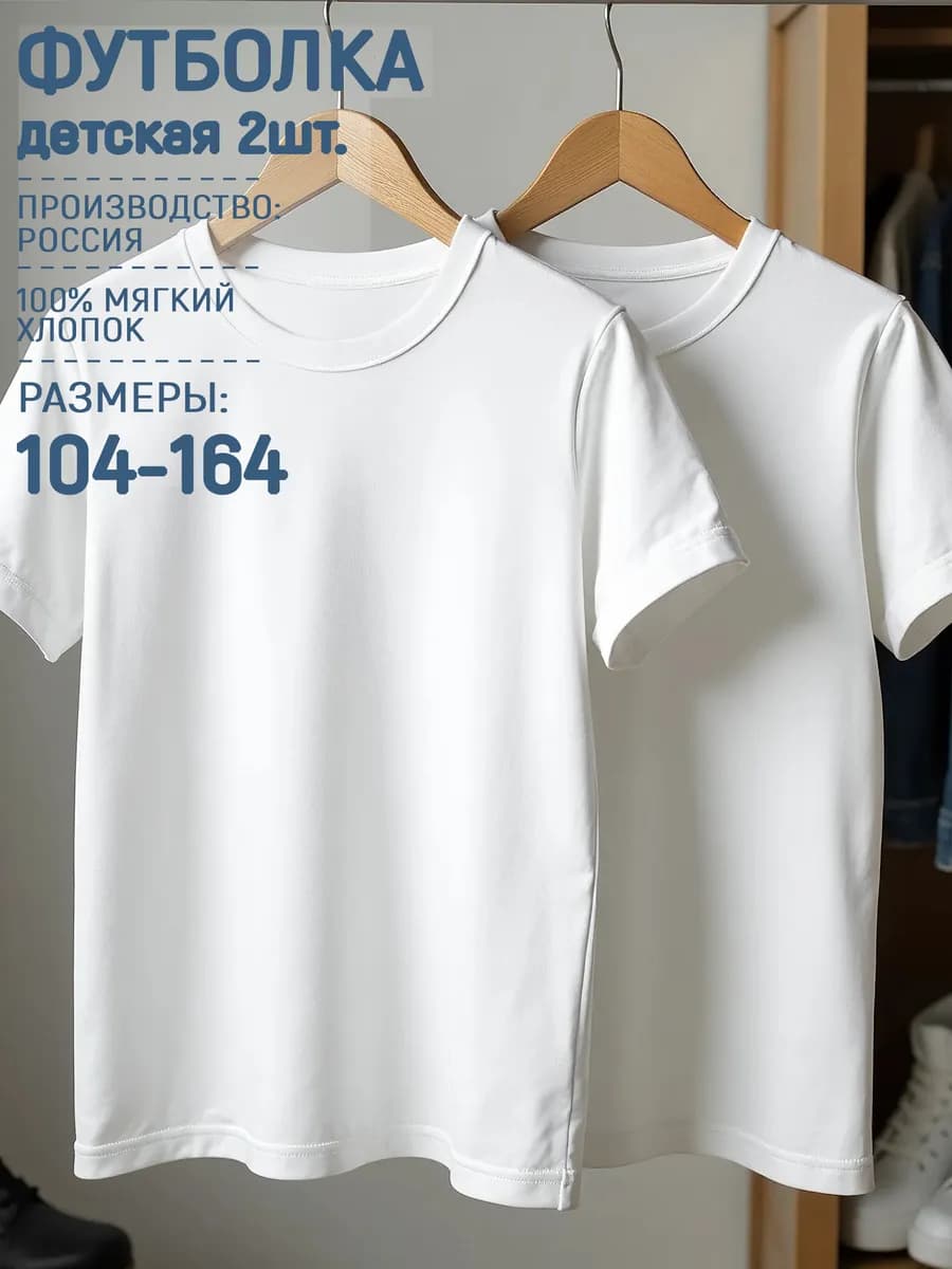 Футболка детская набор - фото 1