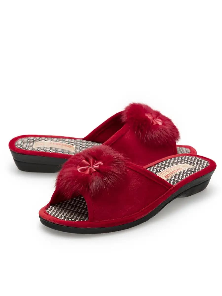 Тапочки домашние на танкетке