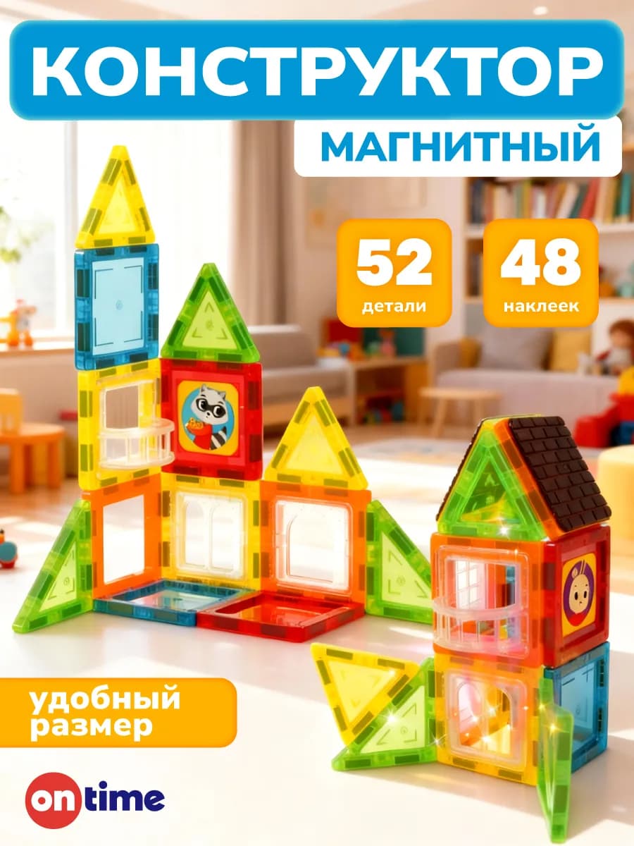 Магнитный конструктор, развивающая интерактивная игрушка