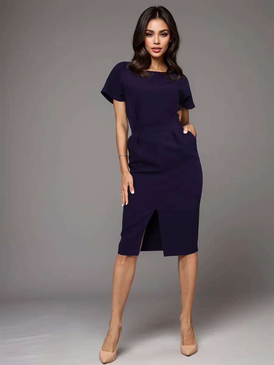 Платье офисное футляр