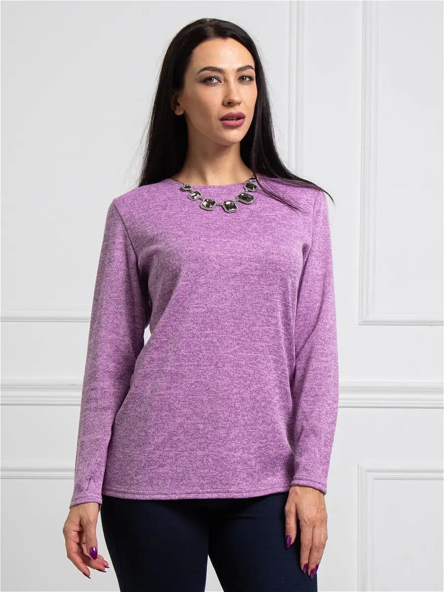 Джемпер женский с длинным рукавом модный стильный базовый