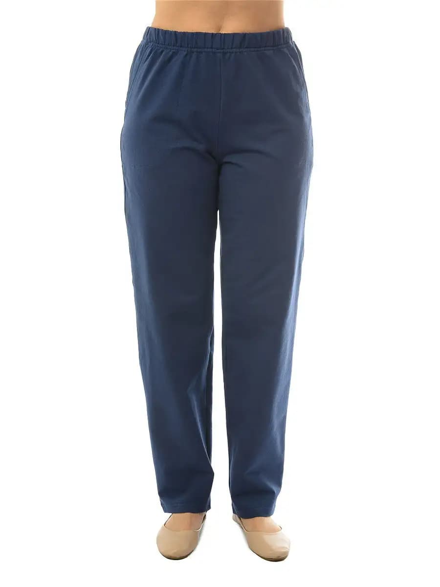 Штаны повседневные трикотажные на резинке - фото 1