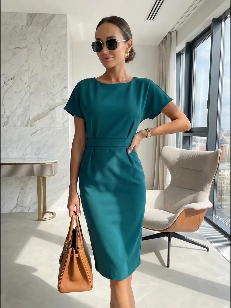 Платье футляр офисное