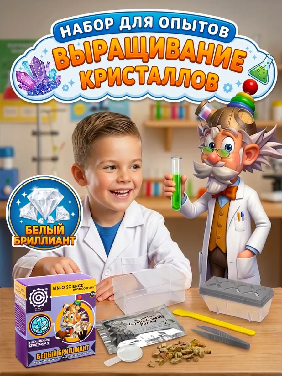 Набор опытов и экспериментов развивающие игры для детей
