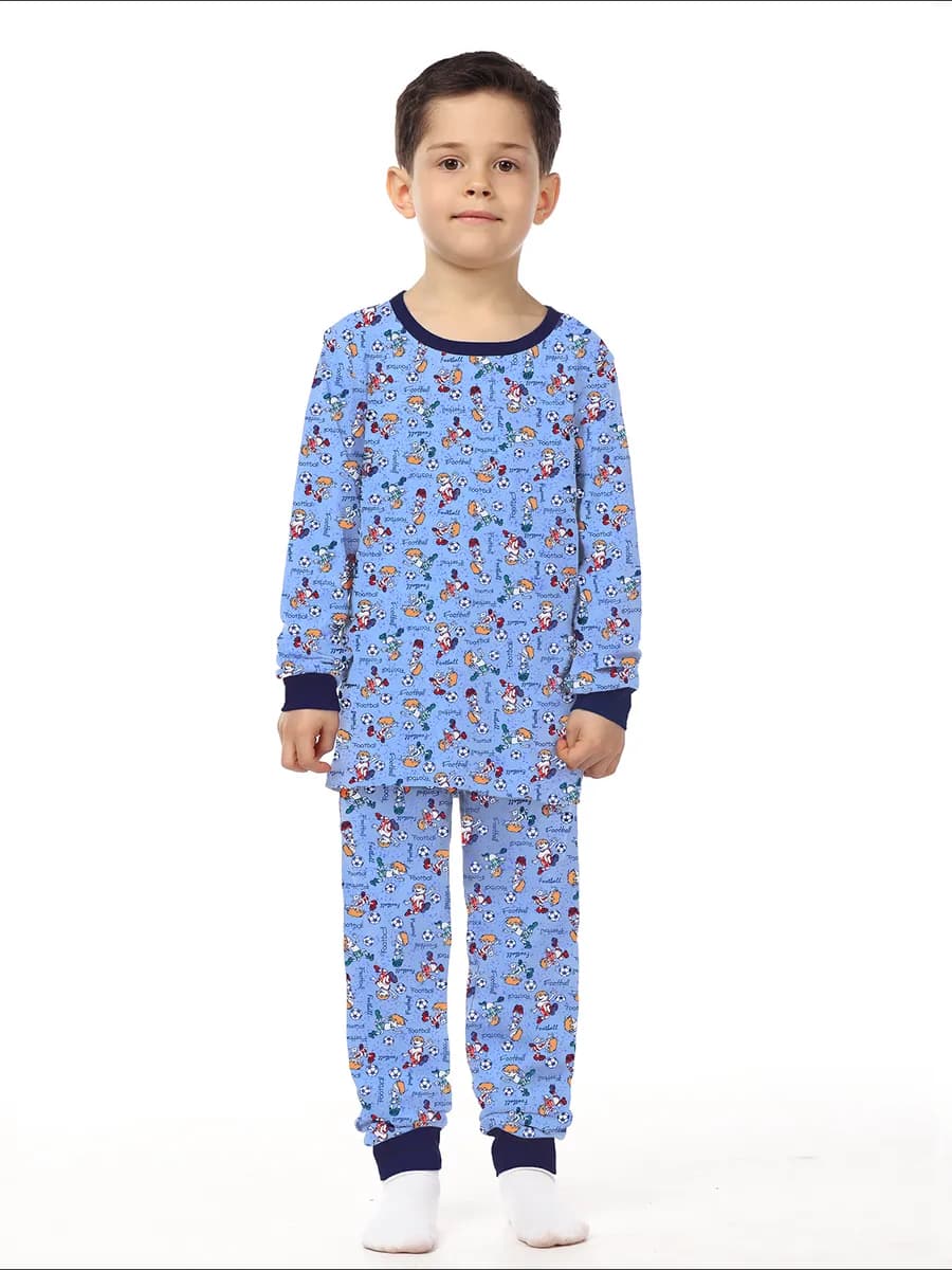 Пижама детская для мальчика, малышей, подростковая хлопковая