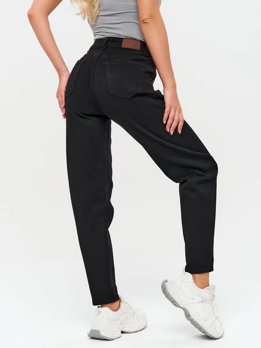 Джинсы бананы мом высокая посадка mom