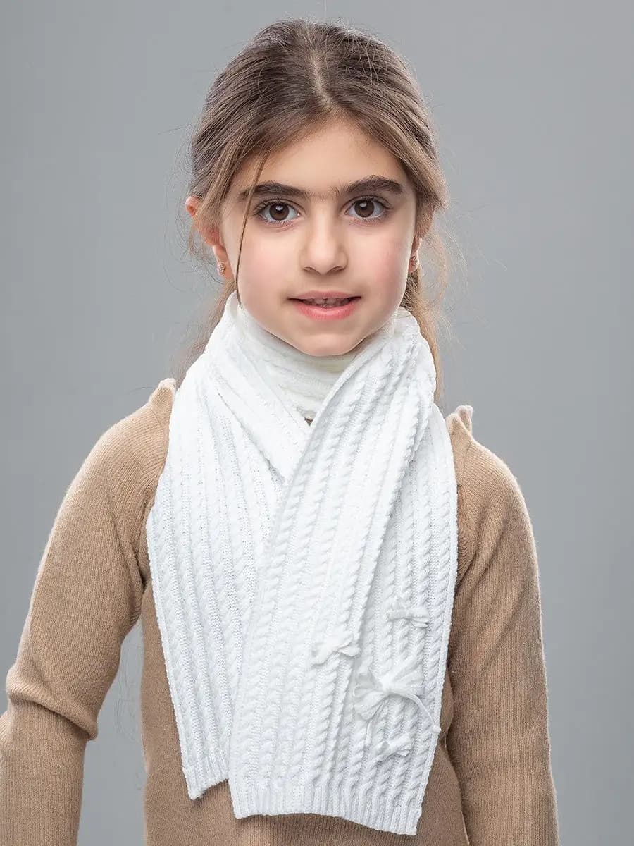 Шарф вязаный зимний