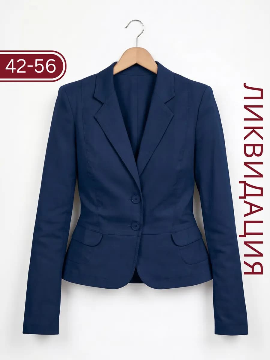 Пиджак женский укороченный приталенный