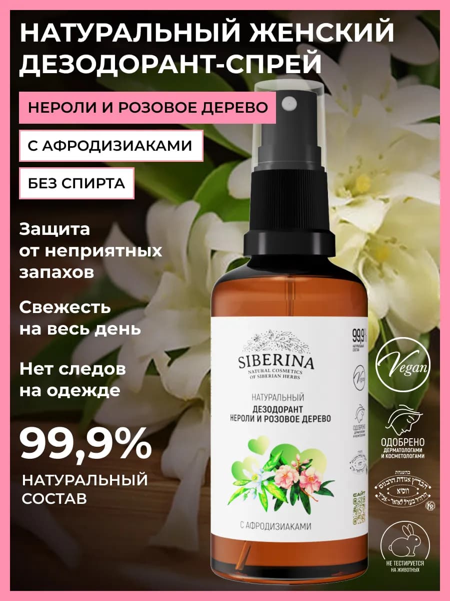 Дезодорант спрей от запаха пота парфюмированный