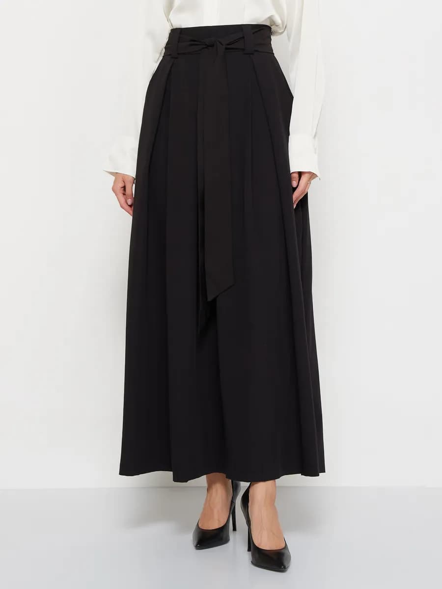Юбка длинная макси с поясом