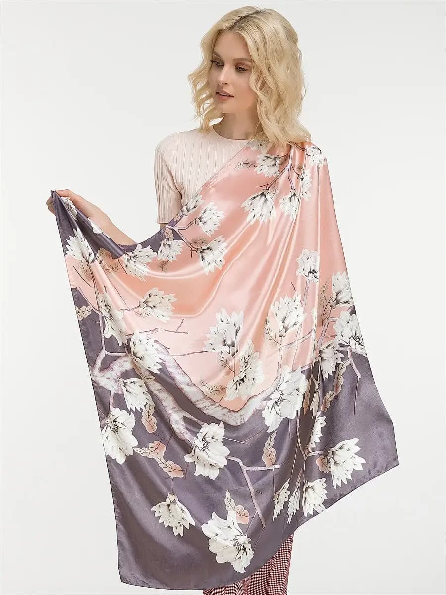 Платок шелковый косынка