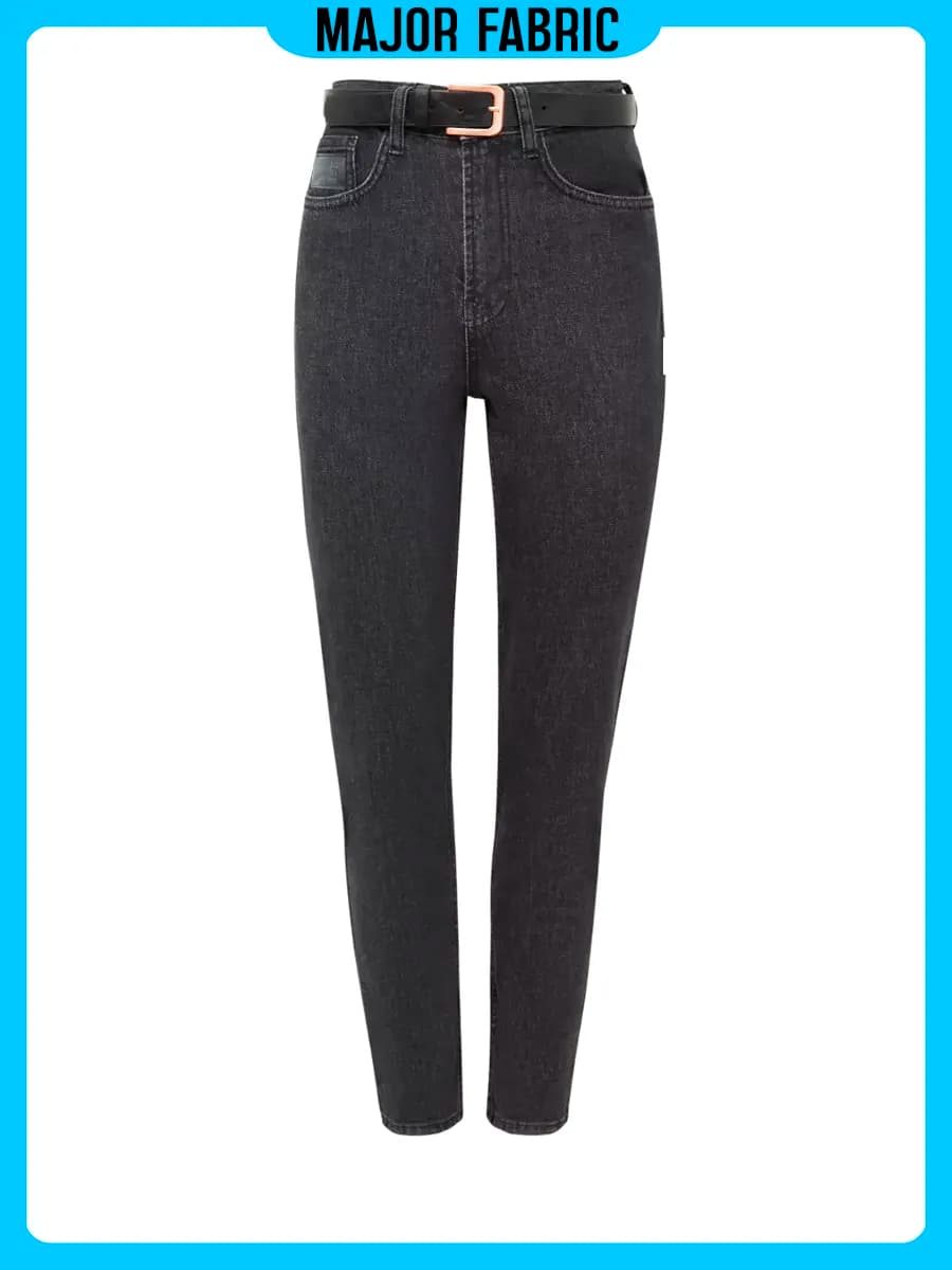 Джинсы мом с высокой посадкой