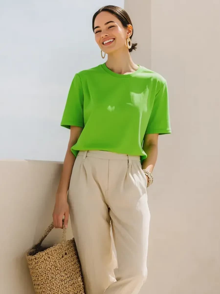 Футболка базовая прямого кроя