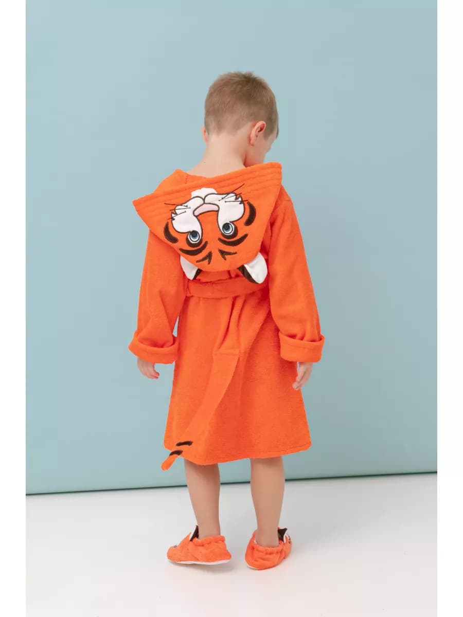 Халат махровый с капюшоном Тигр