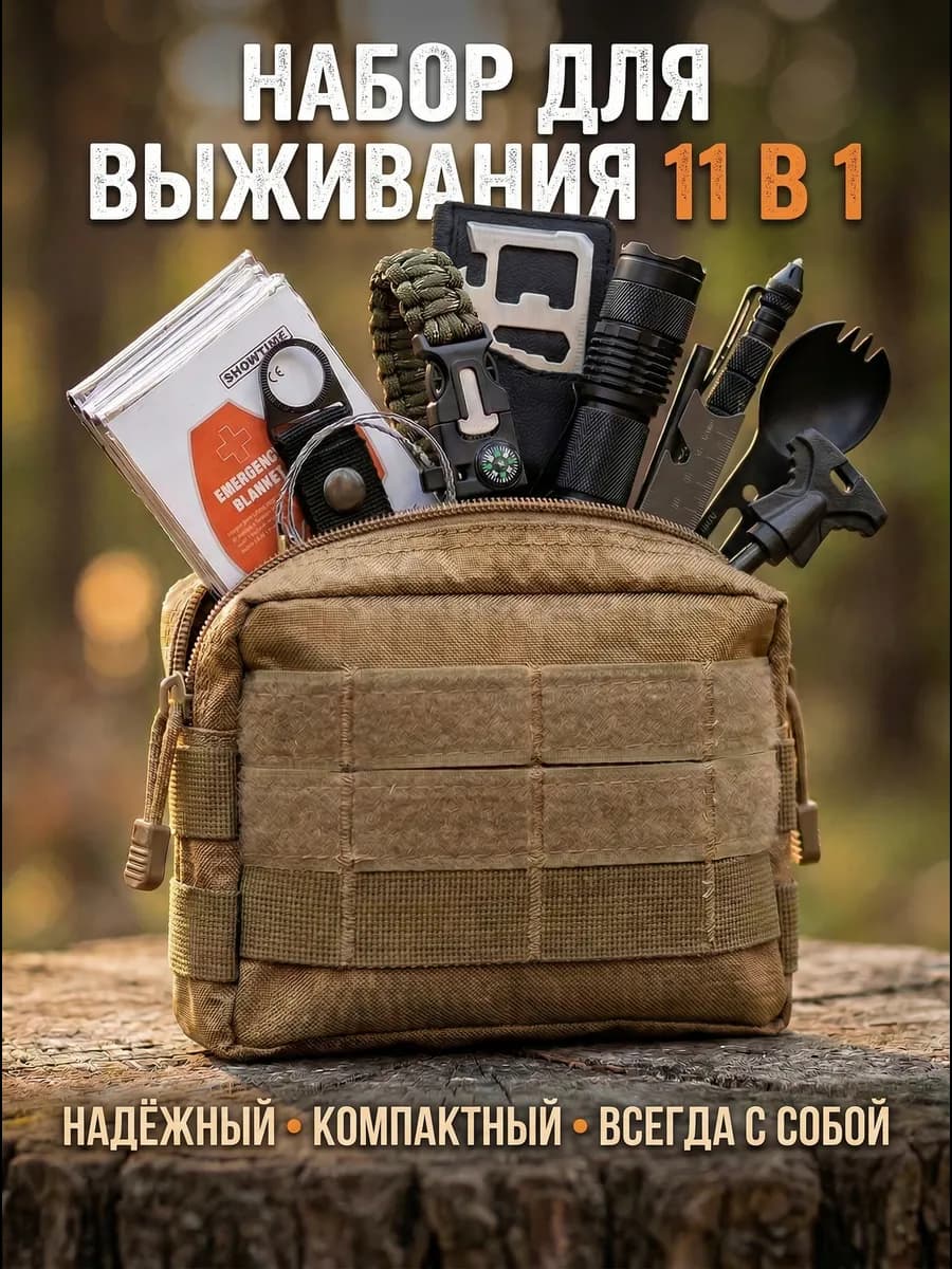 Набор для выживания в лесу туристический походный