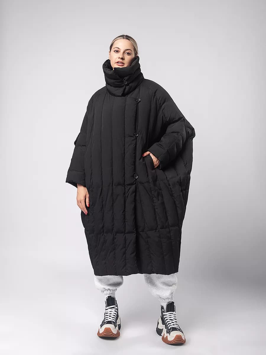 Пуховик зимний большого размера Каролина