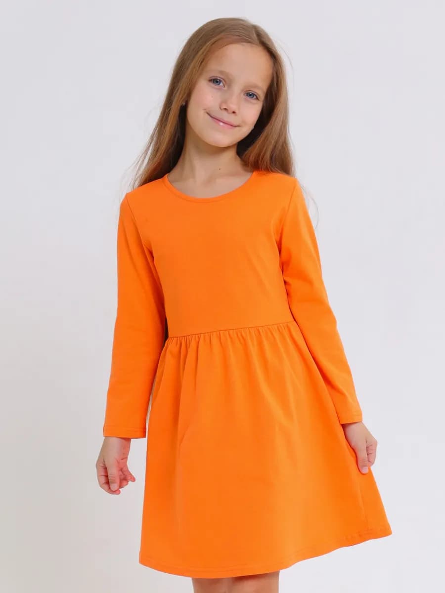 Платье для девочки в садик длинный рукав