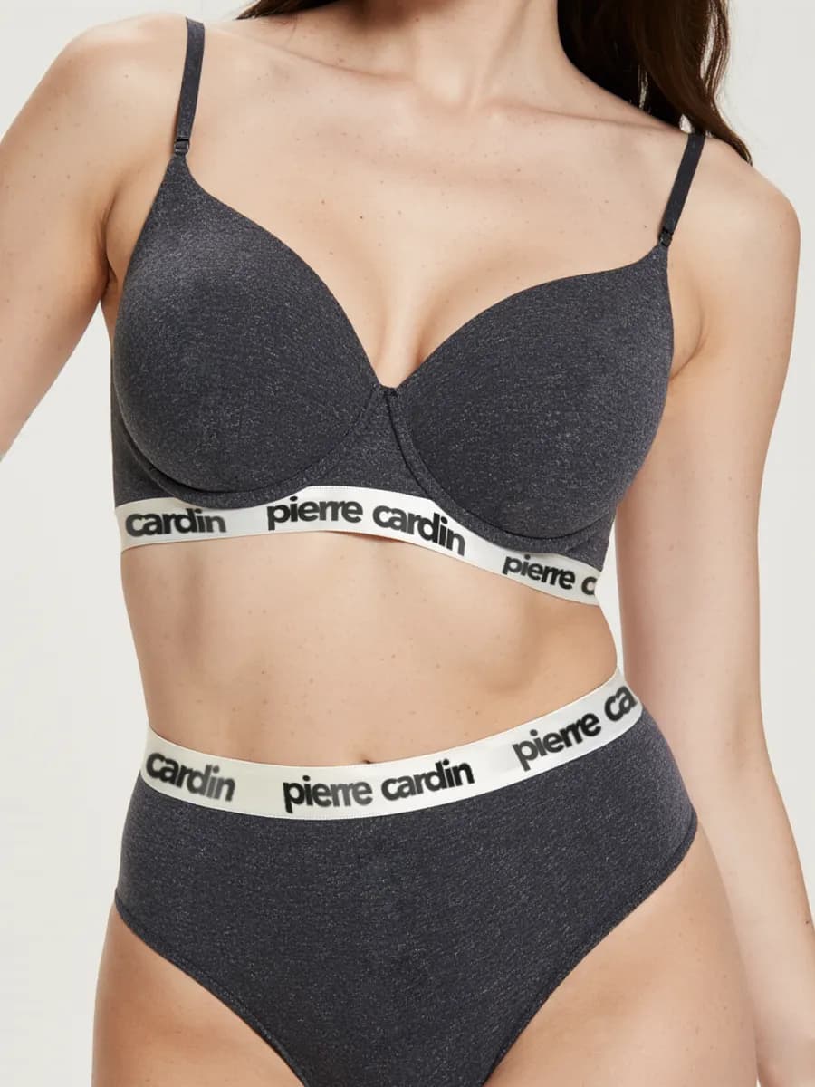 Бюстгальтер балконет гладкий хлопковый