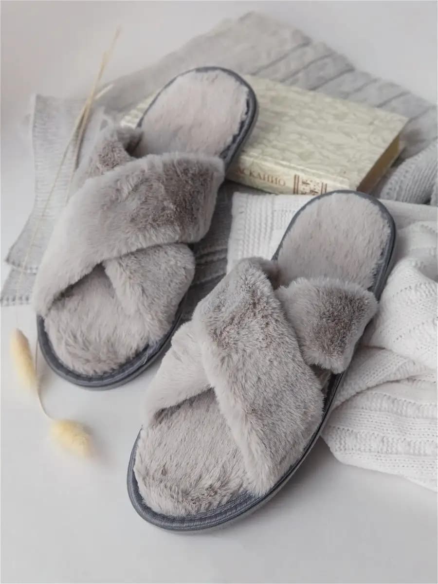 Тапочки домашние меховые