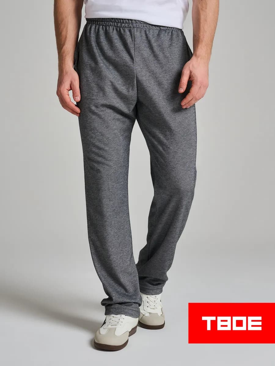 Прямые спортивные брюки на резинке - фото 1